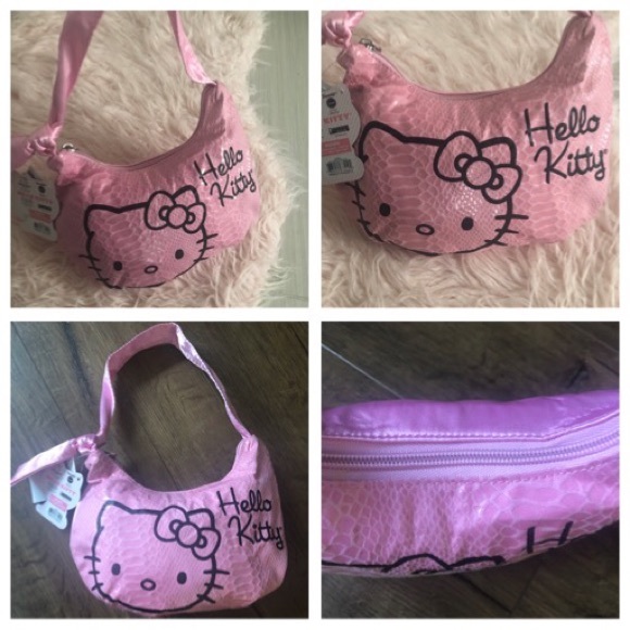 HELLO KITTY-NWT Pink Silky Handbag - Picture 6 of 7